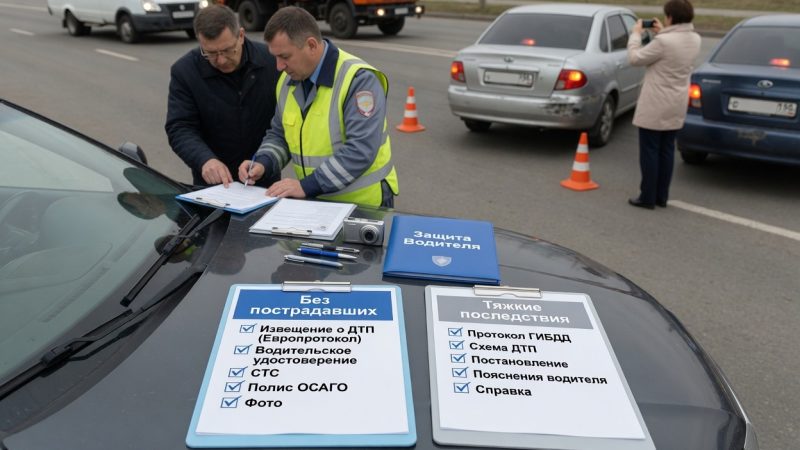 Оформление документов и протоколы при ДТП: какие бумаги нужны