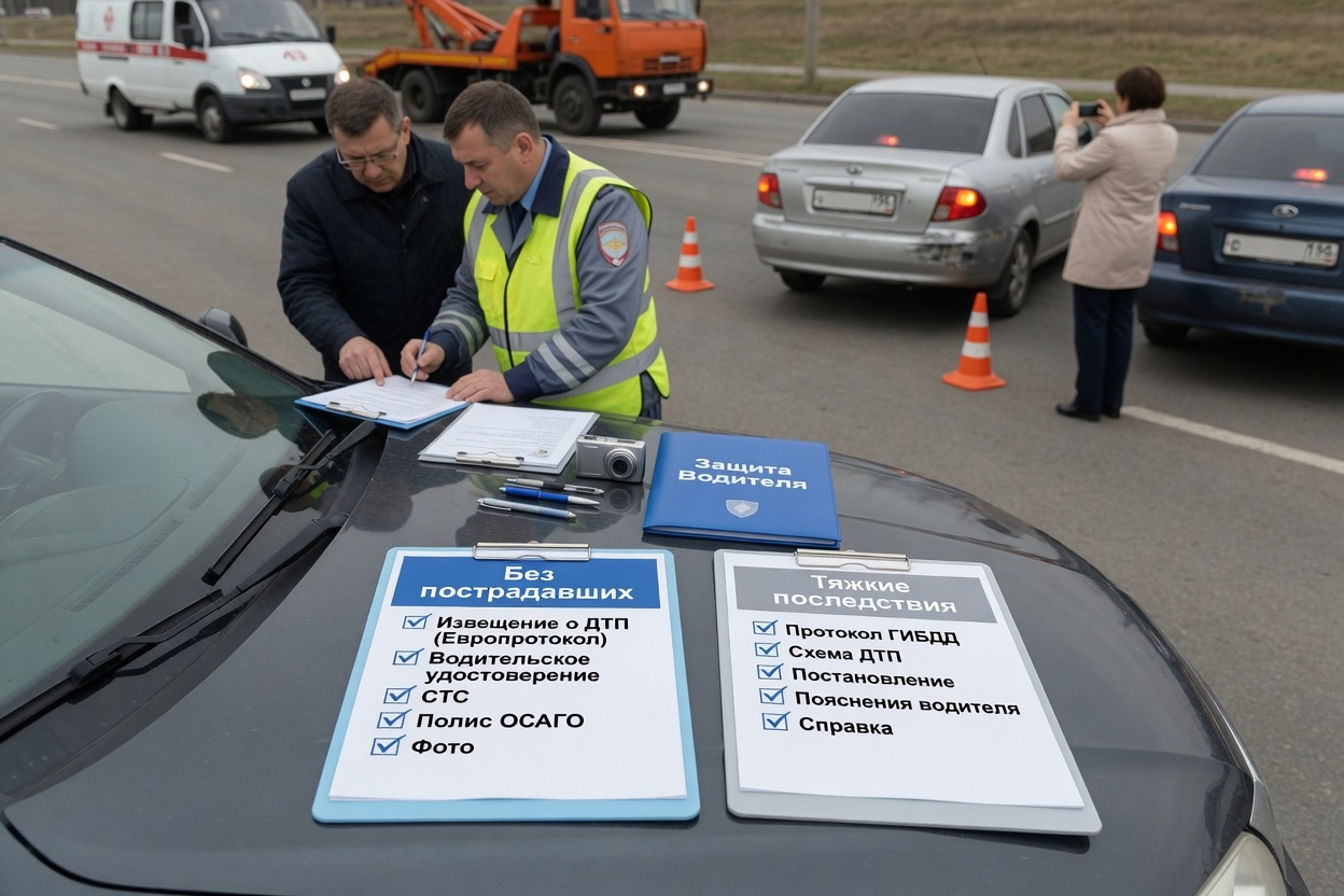 Оформление документов и протоколы при ДТП: какие бумаги нужны